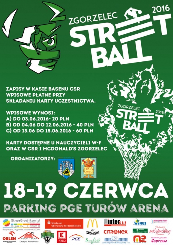 Streetball Zgorzelec 2016 - zapraszamy