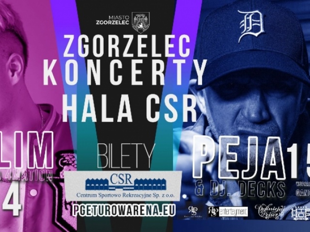 Muzyczne uderzenie w&nbsp;Zgorzelcu! Skolim i&nbsp;Peja wystąpią w&nbsp;Hali CSR