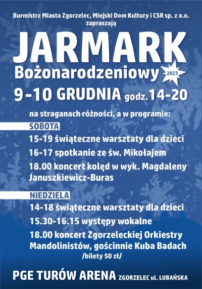 Jarmark Bożonarodzeniowy na hali PGE Turów Arena 2023!